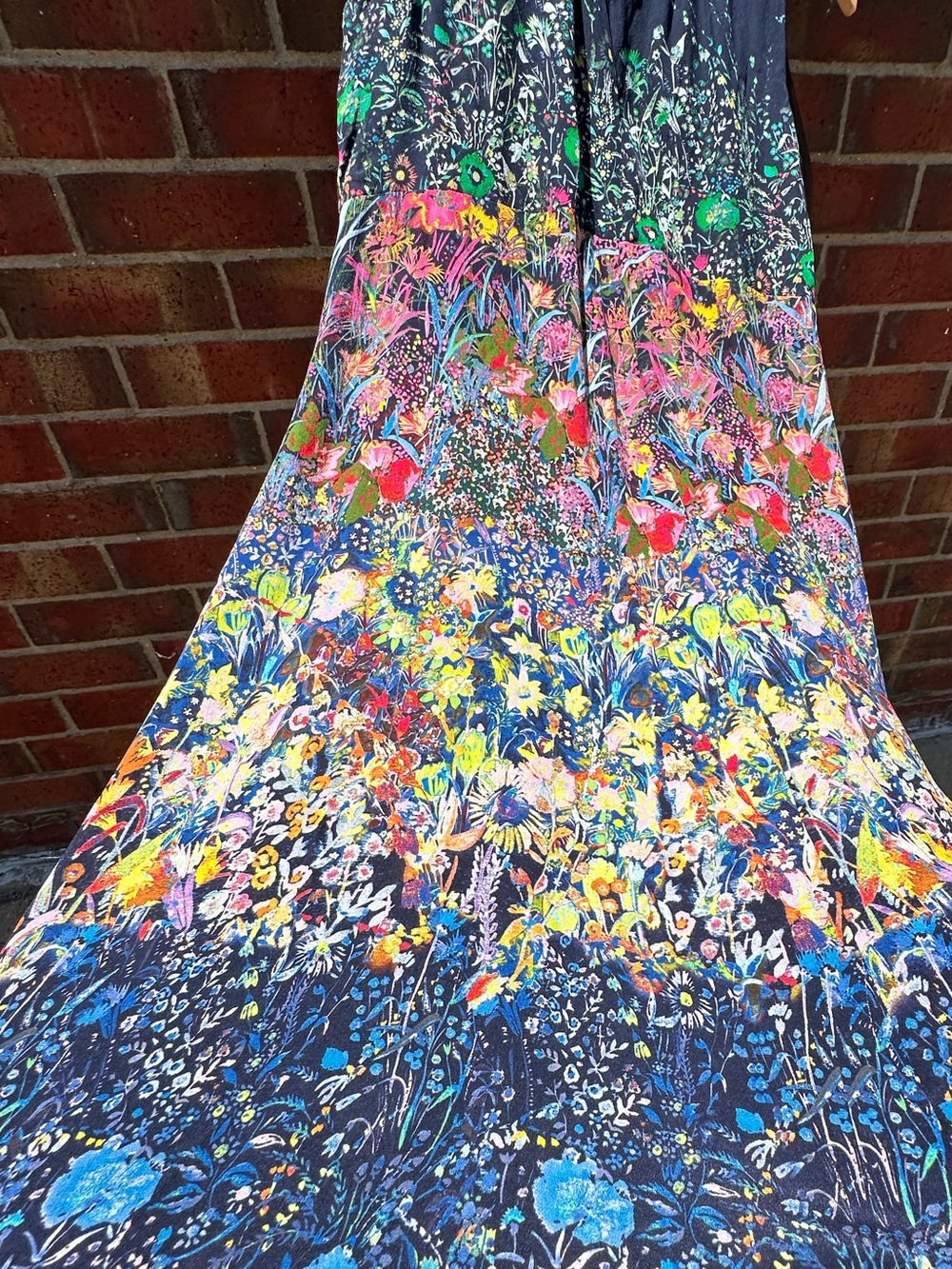 Maeve Anthropologie Dress 100% Silk Floral MIDI Multicolor Feminine Weddings - Picture 11 of 13